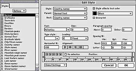 Edit Style Dialog Box